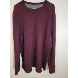 GEORGE SWEATER THERMAL SHIRT MENS COLOR RED WINE SIZE XL